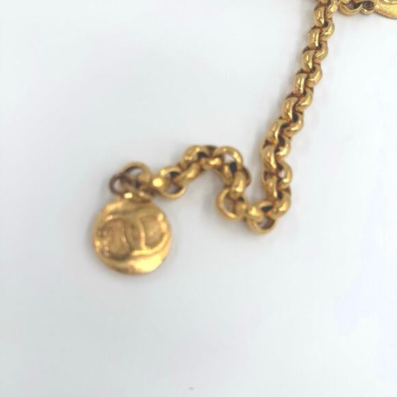 Chanel Vintage Double Strand Belt 32" with CC Medallion Anchors CoA Authentic - Picture 10 of 10